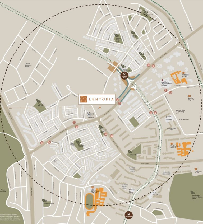 Lentoria Condo Location Map Singapore
